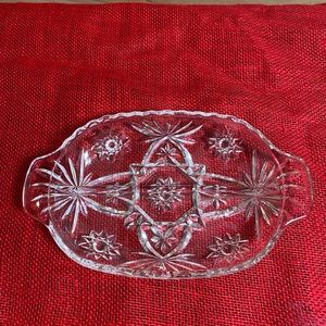Anchor Hocking Star Of David Divided Relish Dish